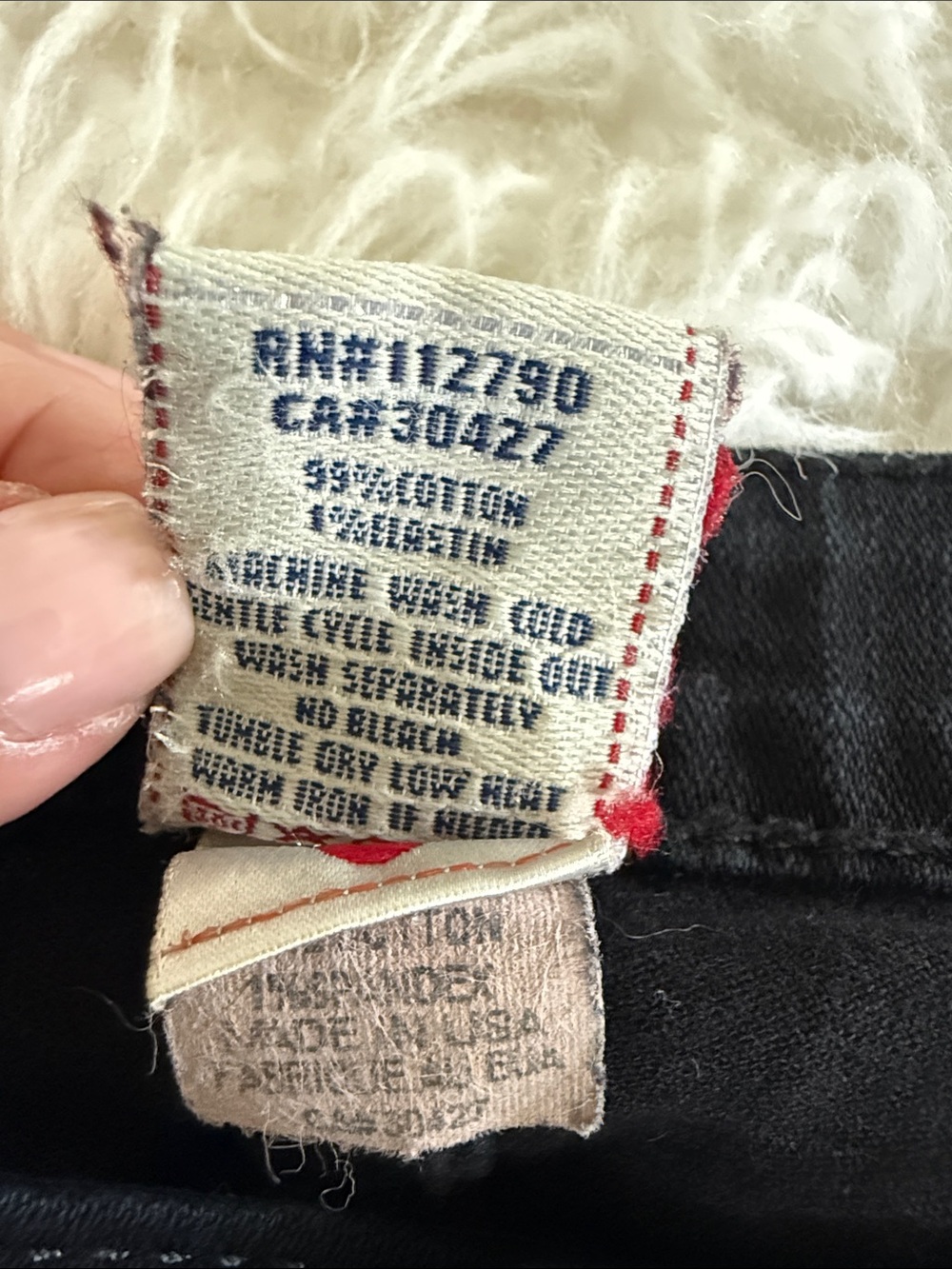True Religion Women’s Black Bootcut Jeans with Signature Pocket - Picture 5 of 12